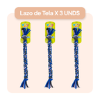 Combo X3 Juguetes Lazo de Tela