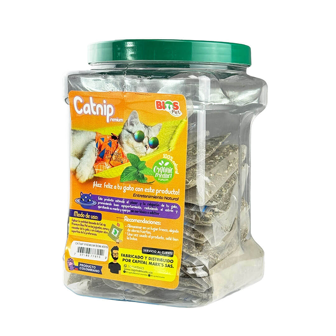 Catnip Bombonera de 24 Unidades de 8g | BiosPet x Capital Marks
