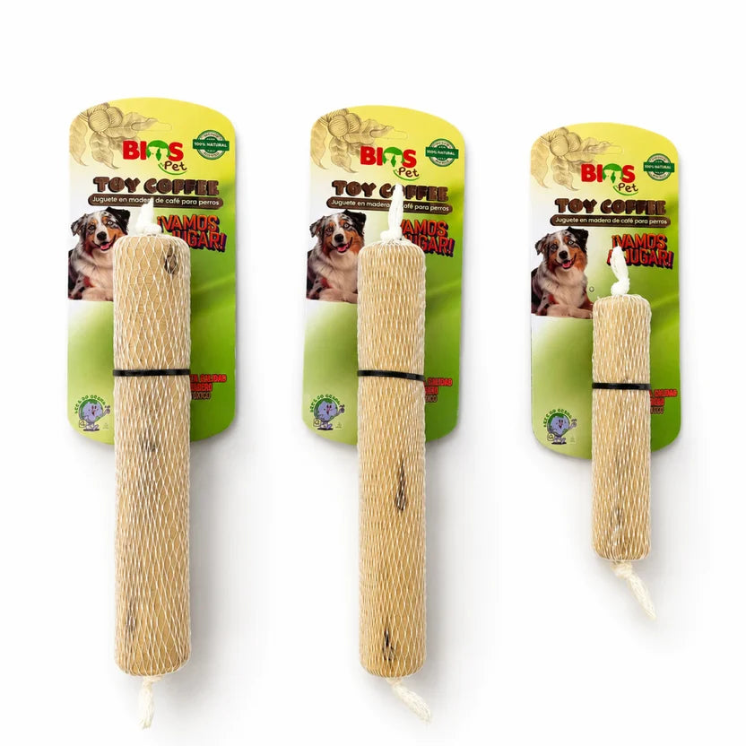 Juguete para Perro Combo X3 Unds Palo de Madera de Café Surtido